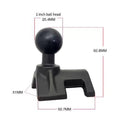 Sentinel roll bar mount, saddle style.  Fits bars from 1”-2.1”. 1” ball head. Compatible with all 1” ball mounting systems.  Comes with hose clamp and rubber insulator